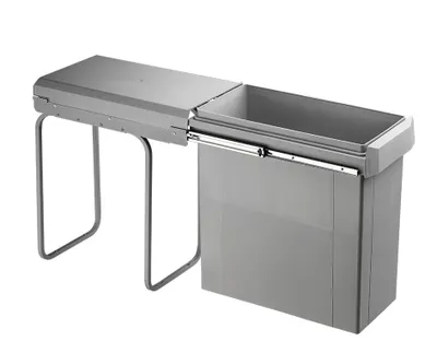 Produktbild von WESCO 755630-85 Abfallsorter 30 Liter Big-Boy 30 DT light-grey ab 30 cm Schrankbreite