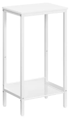 Productafbeelding van Bijzettafel hoog met netrek, 38 x 28 x 73,5 cm, wit, industrieel design