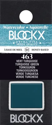 Produktbild von Blockx 3x Aquarellfarbe, Türkisgrün - 1/2 Näpfchen 1,5ml - Türkisgrün 41463BXC