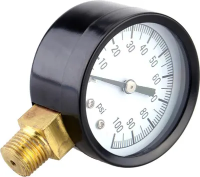 Obrázok produktu pre 0-100PSI 1/4'' studňové čerpadlo bazénový filter vodný manometer mosadzná objímka pripojenie