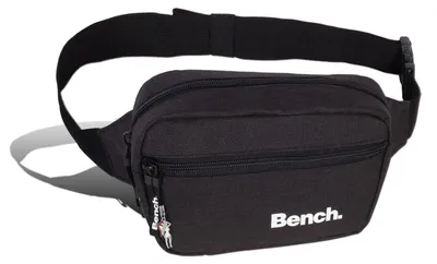 Image de Bench sac banane sportif noir sac banane unie hip bag polyester 23x13x6 D2OTI300S