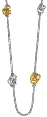 Produktbild von ESPRIT Damen-Kette Liasion Gold 925 Sterling Silber 75 cm ESNL91898C750