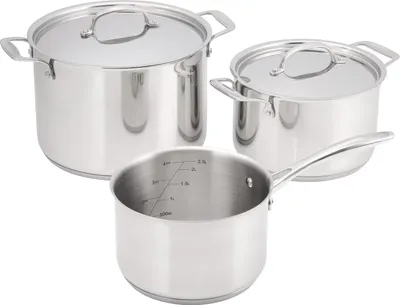 Zdjęcie produktu dla Zestaw garnków Judge Essentials 5-częściowy, stal nierdzewna 18/10, 18/20/24 cm, srebrny