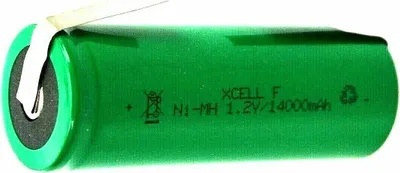 Produktbild von XCell Akku  F Zelle (3/2 D) Flattop Ni-MH 1,2V 14000 mAh mit Lötfahne U