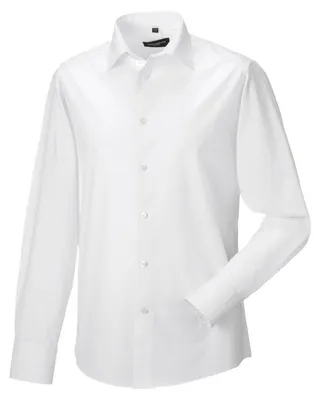Produktbild von Russell Collection - Hemd für Herren Langärmlig FK2104 (XL) (Weiß)