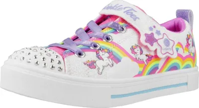 Produktbild von Skechers Twinkle Toes S Lights Twinkle Sparks Jumpin Clouds 314809L-WMLT Weiß/Multi - EU 31