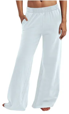 Productafbeelding van Dames Joggingbroek met Brede Pijpen en Elastische Taille