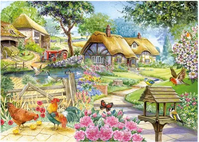 Image de Maison des Puzzles Puzzle Country Living 500 XL Teile Landschaft