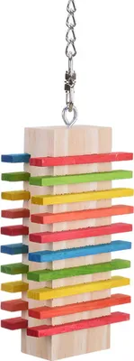 Image de Choisis-moi !  | Jouet en bois très coloré pour perroquets