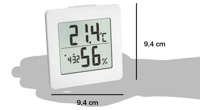 Productafbeelding van TFA - Digitales Thermo-Hygrometer 30.5033.02 - weiß