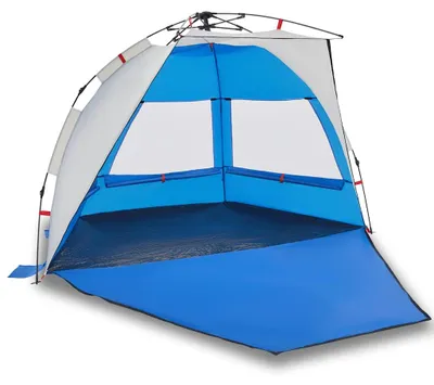 Immagine prodotto di vidaXL Tenda da spiaggia 2 persone blu azzurro sgancio rapido impermeabile