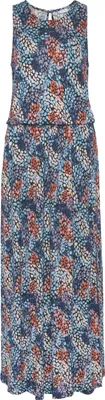 Produktbild von s.Oliver Maxikleid blau-koralle bedruckt Größe 42
