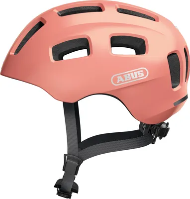 Produktbild von ABUS Fahrradhelm Youn-I 2.0 - mit Licht für Kinder, Jugendliche und junge Erwachsene - für Mädels und Jungs - Roségold, Größe S (48-54 cm)