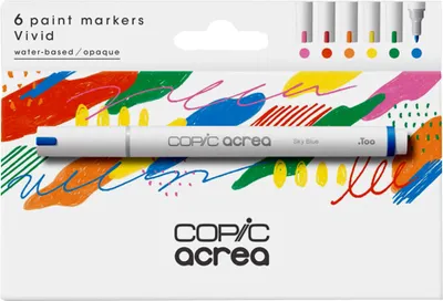 Produktbild von COPIC Marker acrea "Vivid" 6er Set