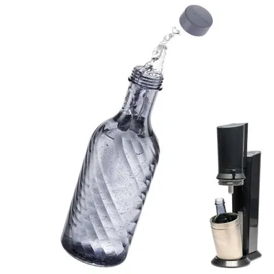 Produktbild von sklenená fľaša kompatibilná so SodaStream Crystal 2.0 s objemom o 10 % väčším Tmavo šedá