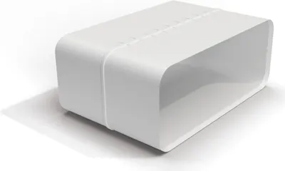 Produktbild von OPTIMAIRO Überschiebmuffe 222 x 89 Kunststoff weiß