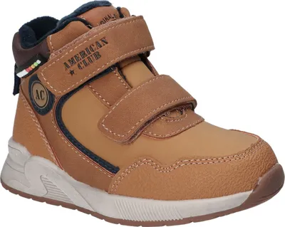 Produktbild von American Club Xd167 Kinder Winterschuhe mit Fleecefutter Klett & Reißverschluss, Winterstiefel, Winterstiefeletten, Camel 23