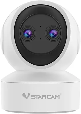 Produktbild von VSTARCAM CS49D Dual-Lens Viewing Full HD 3MP 1080p 360 ° PTZ Auto Tracking Nachtsicht
