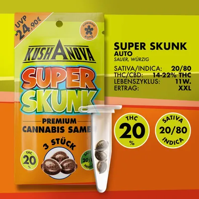 Produktbild von Kushanova Saatgut - Super Skunk
