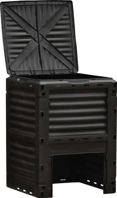 Obrázek produktu pro Kompostér, objem 300 l, 48 větracích otvorů, plastový materiál, černý