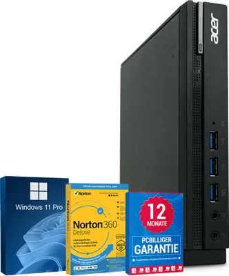 Produktbild von Acer Veriton N4640G PC Computer Intel Core i5-6500T@ bis zu 3,1 GHz 8 GB 256 GB SSD mit Windows 11 Pro & GRATIS Bluetooth, WLAN & Antiviren-Software