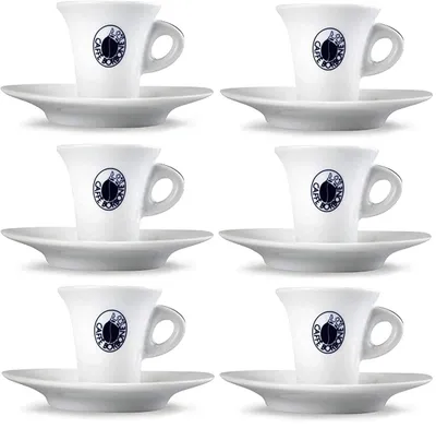 Image de Ensemble de 6 tasses à espresso avec leurs soucoupes