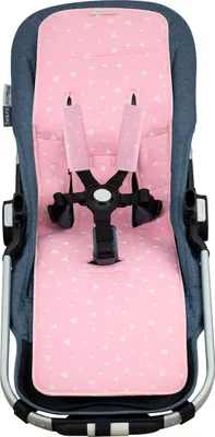 Obrázek produktu pro JYOKO KIDS podložka pod sedátko dvojité židle pro kočárky, 100% bavlna (Pink Sparkles)