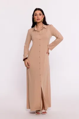 Produktbild von BeWear Maxikleid für Frauen Drux B285 cappuccino XXL