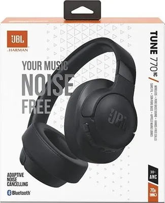Obrázek produktu pro JBL Tune 770NC, Kabelový a bezdrátový, Hovory/hudba, 20 - 20000 Hz, 232 g, Sluchátka s mikrofonem, Černá