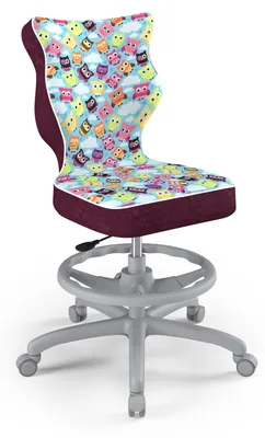 Produktbild von Jugend-Wachstumsstuhl Ergonomischer Schreibtischstuhl Für Körpergrösse 146-176 Cm, Petit Grau Storia 32, Mit Fussstütze