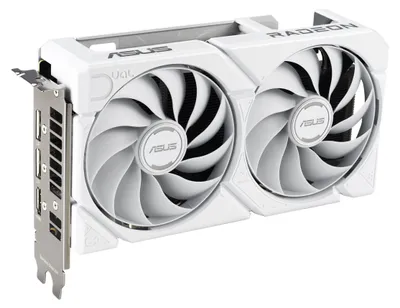 Produktbild von ASUS Dual -RX9060XT-16G-WHITE, Radeon RX 9060 XT, 16 GB, GDDR6, PCI Express 5.0, 2 Lüfter