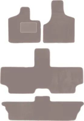 Produktbild von Beige Velours-Fußmatten für: Dodge Caravan / Grand Caravan III 7-Sitzer (2001-2007)