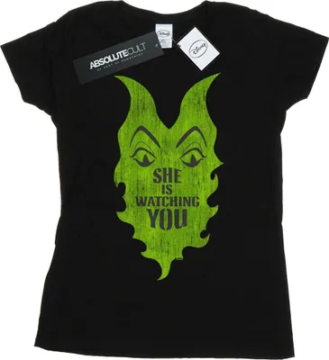 Produktbild von Disney - "The Descendants She Is Watching" T-Shirt für Damen BI17667 (S) (Schwarz)