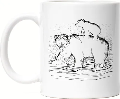 Produktbild von Tasse Bärenstarker Papa Spruch Geschenkidee Vatertag Geburtstag Bester Papa Vater
