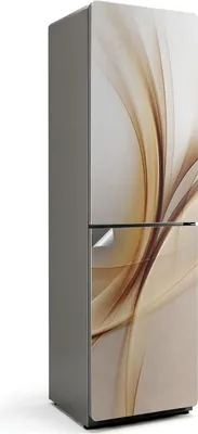 Produktbild von Abstrakte Wellen und Linien – Kühlschrank Aufkleber – Klebefolie Kühlschrank – Kühlschrank Dekor – Kühlschrankfolie selbstklebend – Küchen Dekoration – 60x205 cm