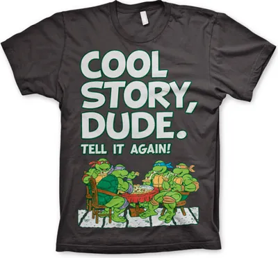 Produktbild von TMNT - Cool Story Dude T-Shirt - Large - Dark-Grey