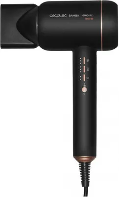 Produktbild von Cecotec Bamba IoniCare 6000 RockStar Fire, Schwarz, Rosa-Goldfarben, Einfarbig, 1800 W