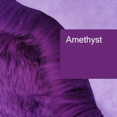 Image de Top Peaux D'agneau Écologique Peaux Amethyste Lila Violet Nouveau L-Xl 100Cm - 120Cm