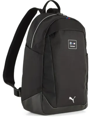 Obrázok produktu pre Batoh BMW M Motorsport od spoločnosti Puma, oficiálny produkt pre fanúšikov, čierna farba, vyrobený z kvalitnej polyesterovej zmesi
