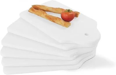 Imagen del producto de Juego de 6 platos de porcelana para el desayuno, 24 x 14 cm