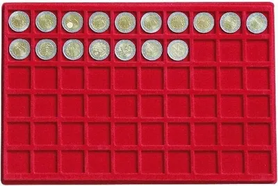Produktbild von Lindner 2329-60 Tableau für 60 Münzen bis 27 mm Ø
