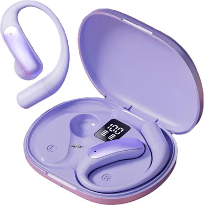 INF AI Smart Übersetzungs Open-Ear Bluetooth Kopfhörer mit HIFI Sound Violett