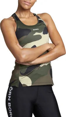 Produktbild von Björn Borg - Damen - Peace Camo Tanktop - Bunt/Grün - Gr. 34