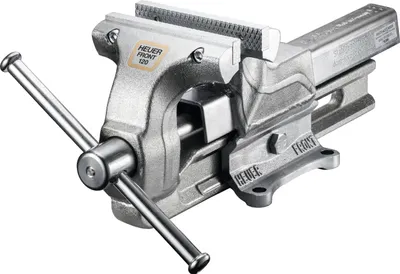 Immagine prodotto di HEUER Schraubstock 120 mm (verzinkt, 37 x 12 x 15,5 cm, 9 kg, Stahl) 101123