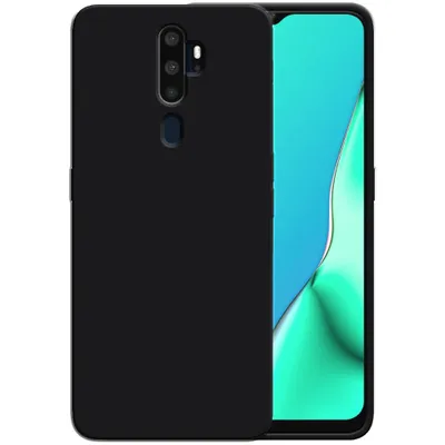 Image de Smartphonics Étui en silicone pour OPPO A9 2020 étui
avec intérieur souple - Noir