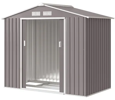 Productafbeelding van Outsunny tuinhuis met funderingsframe, tuinhuis, schuur, stalen constructie