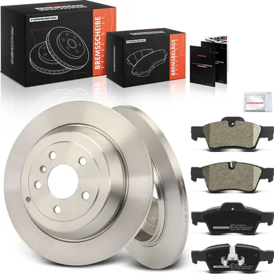 Produktbild von Frankberg 2x Bremsscheiben 4x Bremsbeläge Hinterachse für Mercedes-Benz M-Klasse W164 R-Klasse V251 W251