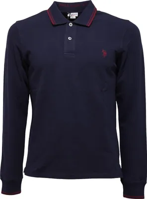 Obrázek produktu pro 3922K polo uomo U.S. POLO ASSN. SLIM FIT modré bavlněné tričko man