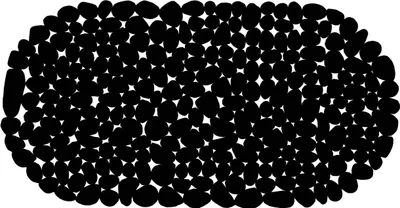 Produktbild von Mata łazienkowa antypoślizgowa 66x34 cm czarna pod prysznic do wanny