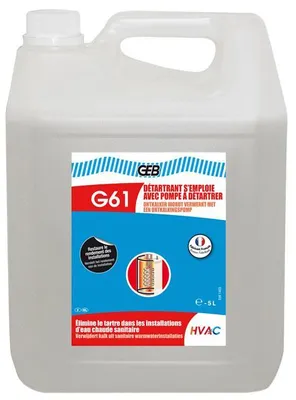 Image de Détartrant G61 s'emploie avec pompe bidon 5L - GEB - 870122